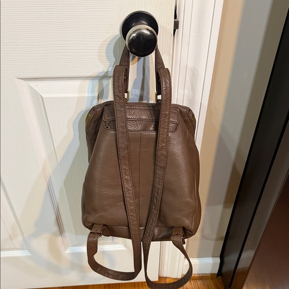 HOBO “River” Brown Leather Backpack - Picture 2 of 11